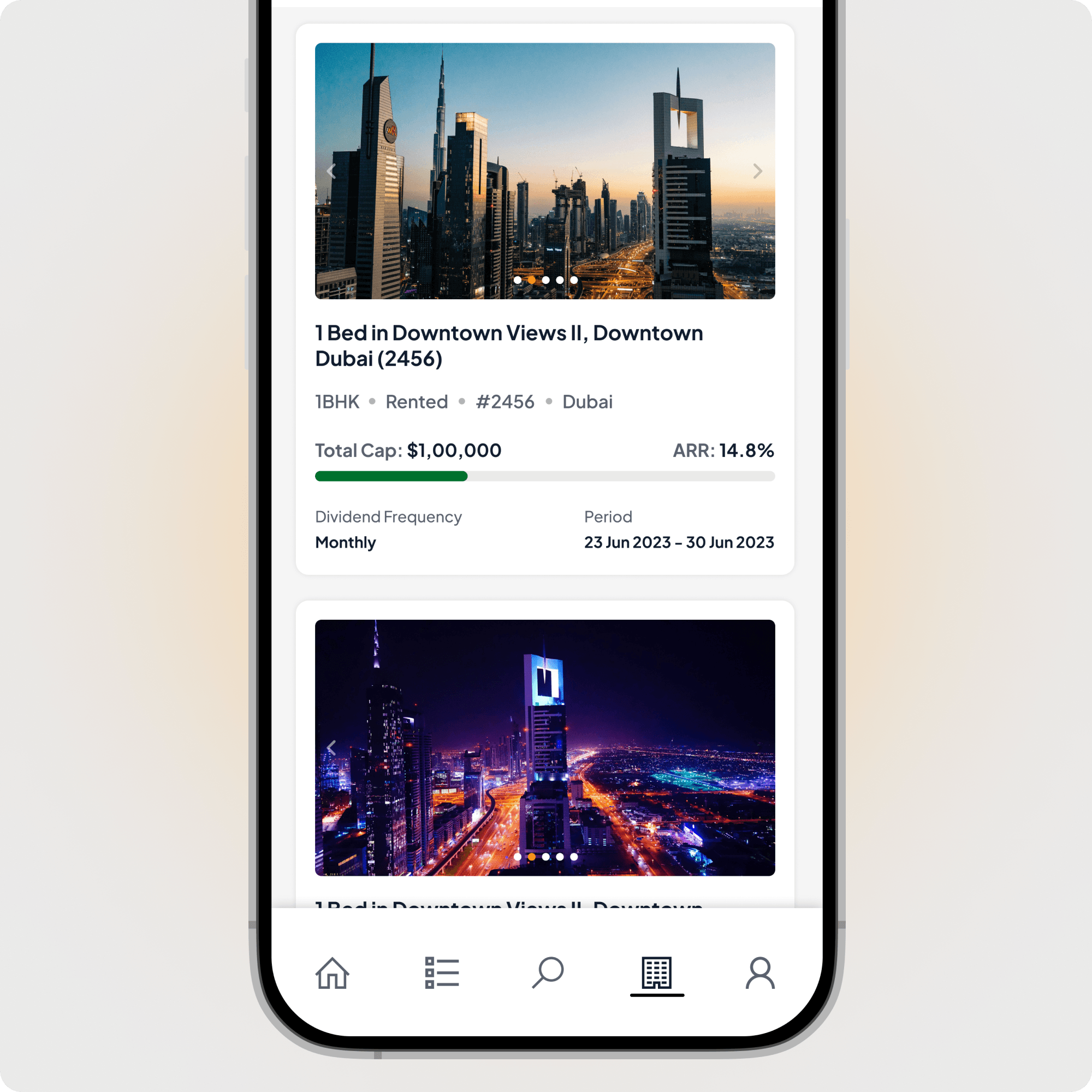 Mobile app screenshot